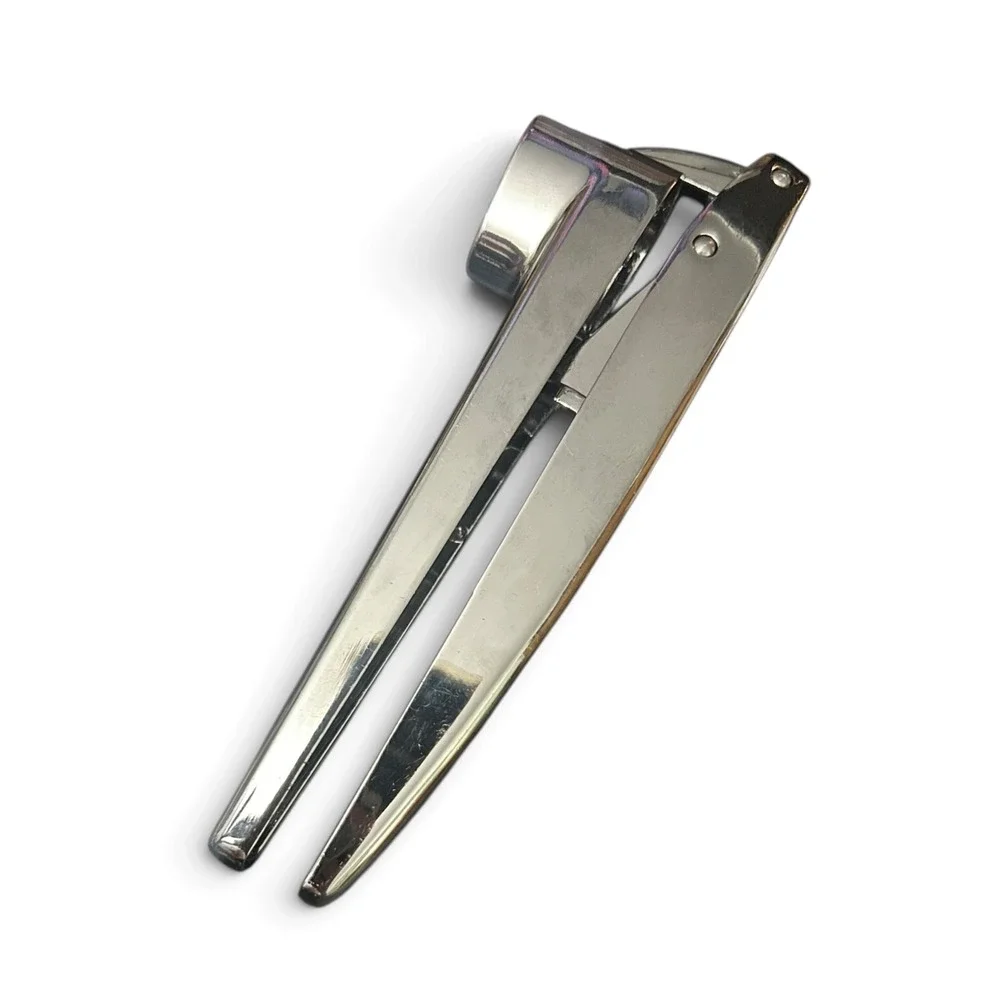Vintage Farberware Chrome Garlic Press - Heavy Duty Folding Retro Kitchen Tool